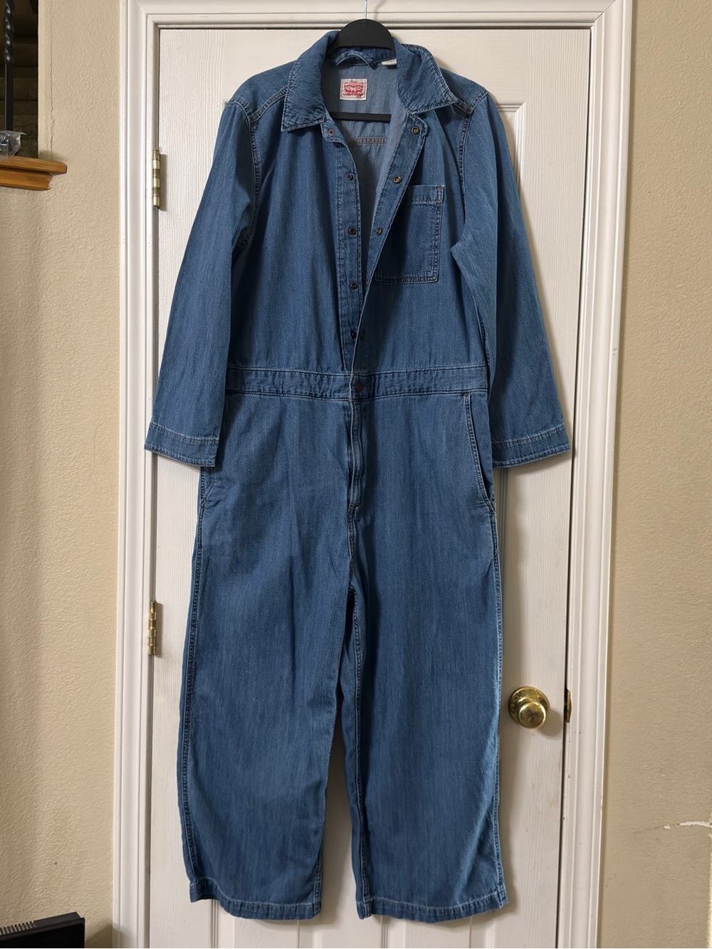 Women’s Levi's Light Blue Cropped Denim Coverall